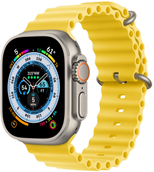 apple Watch Ultra желтый
